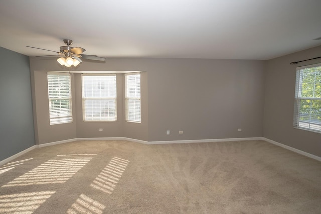 16409 Teton Dr Unit D, Lockport, IL 60441 - spare room with light carpet and a ceiling fan