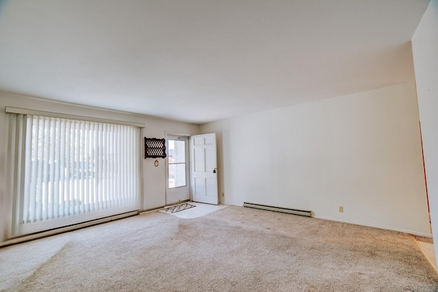 100 W Herron Ct, Watseka, IL 60970 - unfurnished room with light carpet and a baseboard radiator