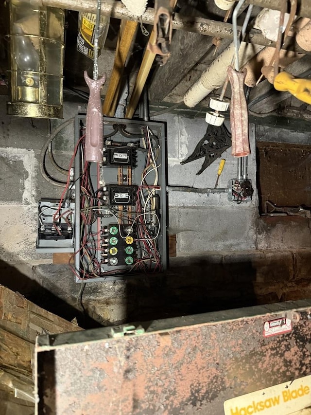120 S Wabash Ave, Glenwood, IL 60425 - utility room with electric panel