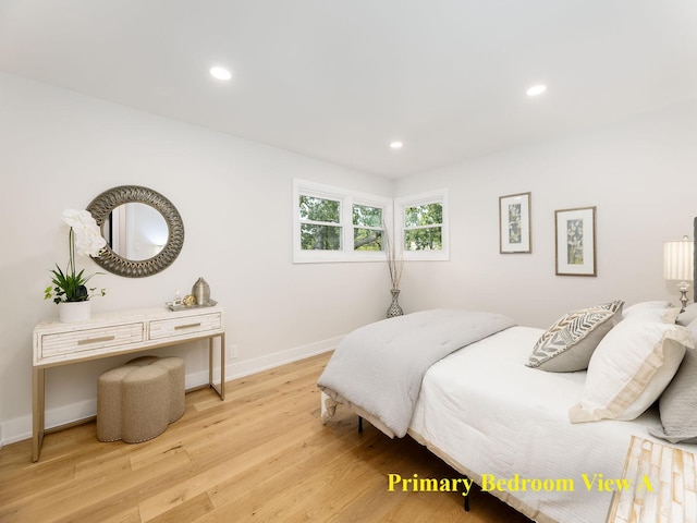 5028 Coyle Ave, Skokie, IL 60077 - bedroom with light wood-style flooring and recessed lighting