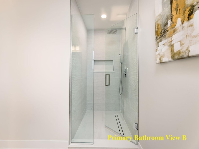 5028 Coyle Ave, Skokie, IL 60077 - bathroom with a stall shower and recessed lighting