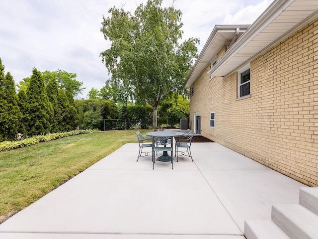 5028 Coyle Ave, Skokie, IL 60077 - view of patio / terrace with outdoor dining area and view of scattered trees