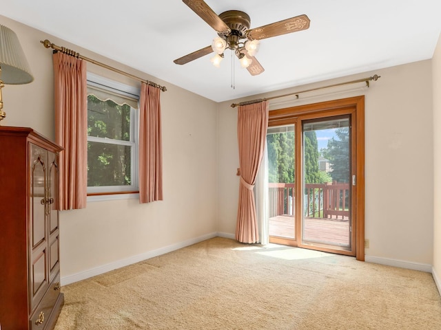 2443 S 4th Ave, North Riverside, IL 60546 - empty room with carpet floors and ceiling fan