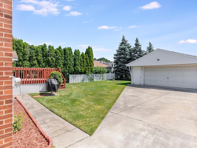 2443 S 4th Ave, North Riverside, IL 60546 - view of yard featuring a detached garage and an outdoor structure