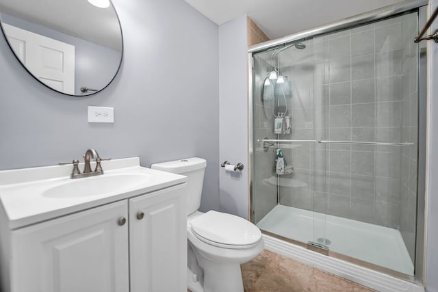 12247 S Avers Ave, Alsip, IL 60803 - bathroom with a stall shower, vanity, and tile patterned floors