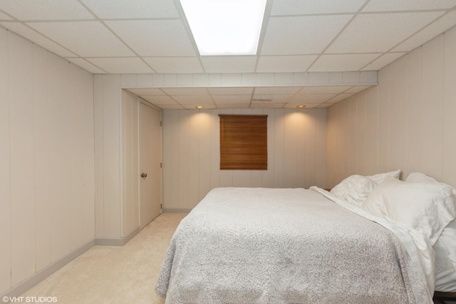 134 Country Club Dr, Bloomingdale, IL 60108 - bedroom with light carpet and a drop ceiling