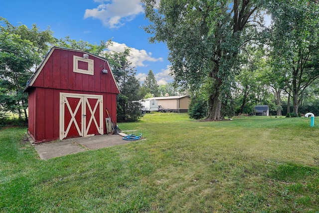 13420 Florence Rd, Mokena, IL 60448 - view of green lawn with a storage unit