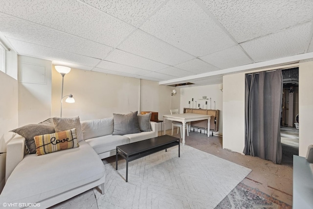 861 Hill Ave, Glen Ellyn, IL 60137 - living area featuring a paneled ceiling