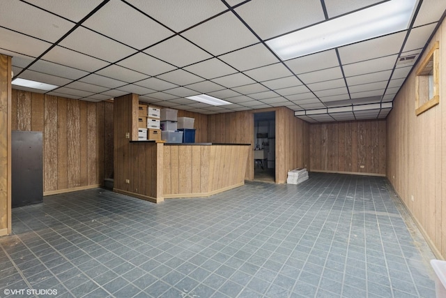 20 Brook Ln, Palos Park, IL 60464 - basement featuring wood walls and baseboards