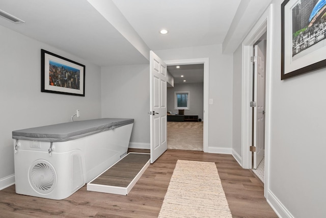 7715 Virginia Ct, Willowbrook, IL 60527 - hallway with recessed lighting and wood finished floors