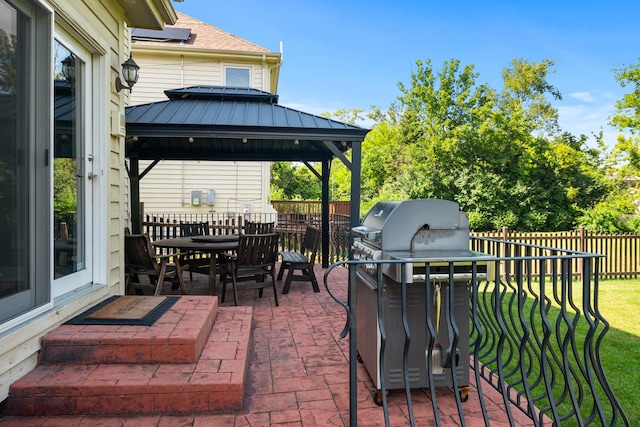 7715 Virginia Ct, Willowbrook, IL 60527 - view of patio / terrace with a gazebo, grilling area, and outdoor dining area