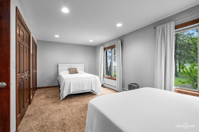 45W251 Ic Trl, Maple Park, IL 60151 - bedroom featuring recessed lighting, multiple windows, and light colored carpet