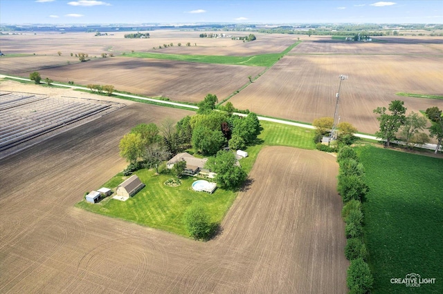 45W251 Ic Trl, Maple Park, IL 60151 - aerial overview of property's location featuring rural landscape and farmland