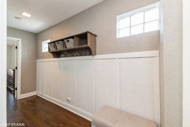 247 Tioga Ave, Bensenville, IL 60106 - mudroom featuring dark wood-type flooring and wainscoting