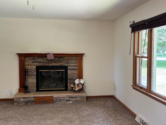 1536 Marberly Dr, Rockford, IL 61103 - detailed view of carpet floors and a fireplace