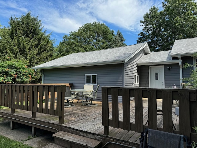 1536 Marberly Dr, Rockford, IL 61103 - wooden terrace with outdoor dining space