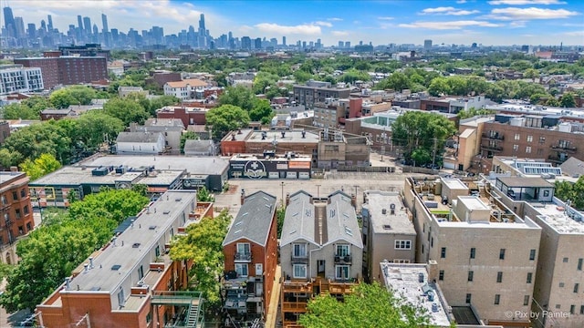 1124 W Diversey Pkwy Unit 2W, Chicago, IL 60614 - aerial view of skyline
