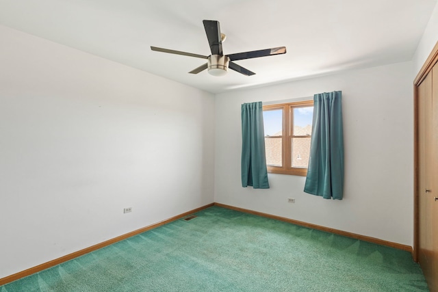 8425 Brookside Glen Dr, Tinley Park, IL 60487 - carpeted spare room with baseboards and a ceiling fan