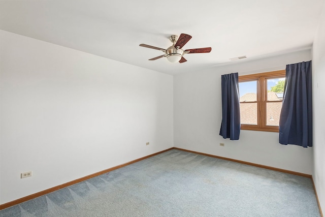 8425 Brookside Glen Dr, Tinley Park, IL 60487 - carpeted spare room with baseboards and a ceiling fan