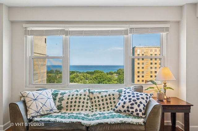 2909 N Sheridan Rd Unit 1309, Chicago, IL 60657 - sitting room featuring plenty of natural light and a water view