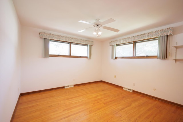 680 S Center Ave, Bradley, IL 60915 - empty room featuring ceiling fan and light wood-type flooring