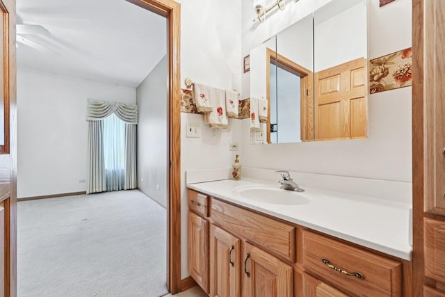 757 Bauman St Unit 0, Marengo, IL 60152 - bathroom featuring vanity and baseboards