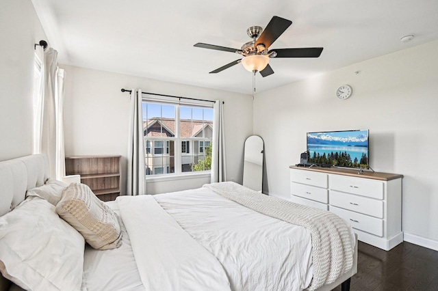 2903 Henley Ln, Naperville, IL 60540 - bedroom with dark wood-type flooring and a ceiling fan