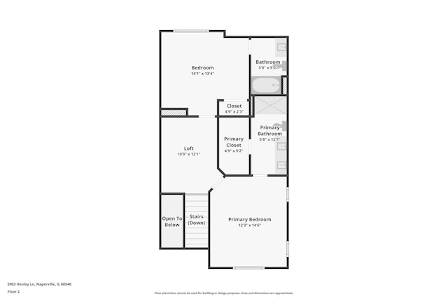 2903 Henley Ln, Naperville, IL 60540 - view of home floor plan