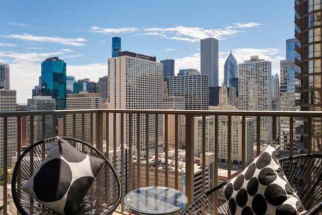 2 E Erie St Unit 2702, Chicago, IL 60611 - balcony featuring a view of skyline