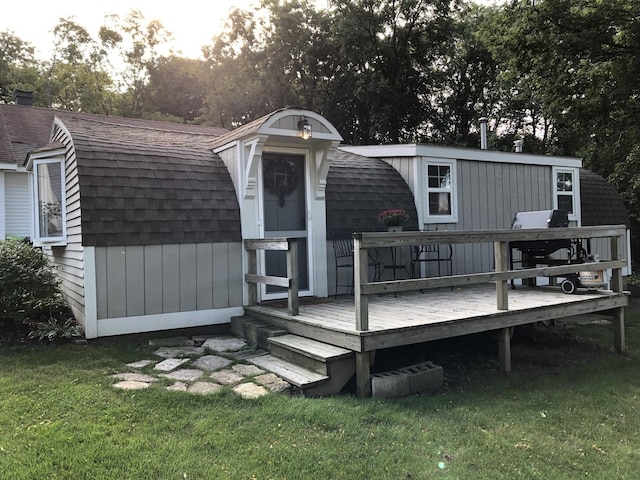 204 Country Commons Rd, Trout Valley, IL 60013 - deck featuring a lawn and area for grilling