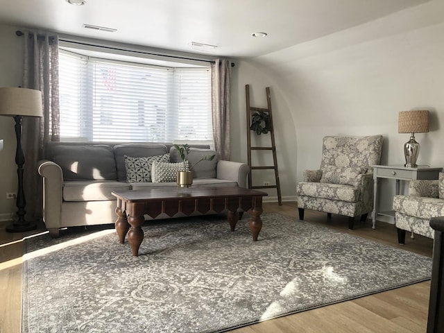 204 Country Commons Rd, Trout Valley, IL 60013 - living room with wood finished floors and vaulted ceiling