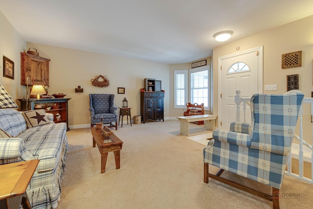 1538 Queen Ann Ln, Gurnee, IL 60031 - living area featuring light carpet and baseboards