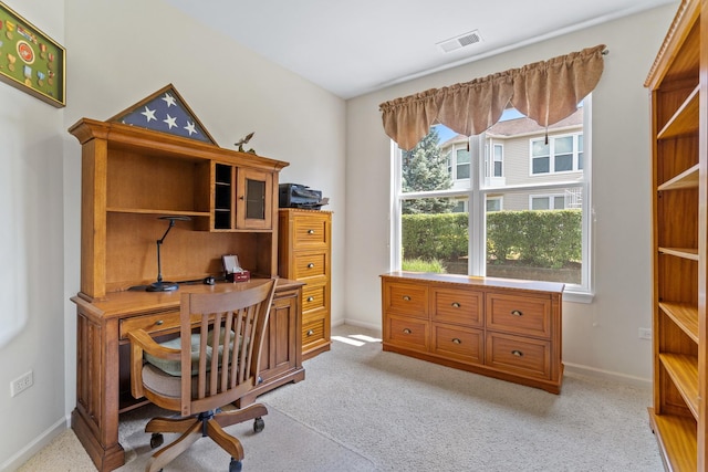 3251 Ravinia Cir, Mundelein, IL 60060 - office area featuring baseboards and light colored carpet