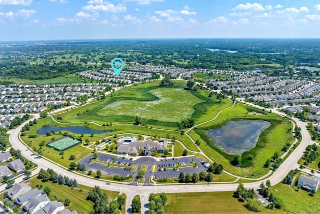 3251 Ravinia Cir, Mundelein, IL 60060 - aerial view of property and surrounding area with a nearby body of water and nearby suburban area
