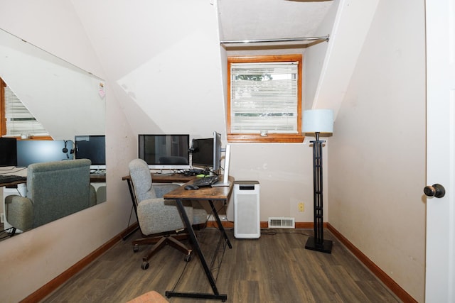 17366 Walden Rd, Hudson, IL 61748 - office area with wood finished floors