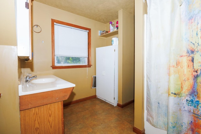 17366 Walden Rd, Hudson, IL 61748 - full bathroom featuring vanity and a shower with shower curtain