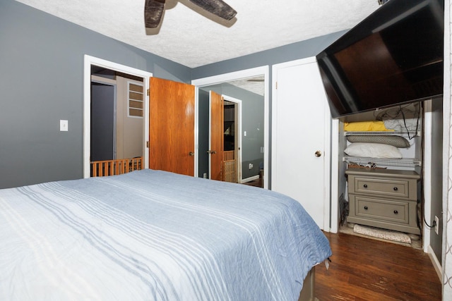 17366 Walden Rd, Hudson, IL 61748 - bedroom featuring dark wood finished floors and ceiling fan
