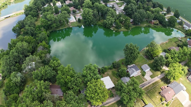 17366 Walden Rd, Hudson, IL 61748 - aerial view of property and surrounding area featuring a large body of water