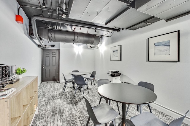 30 E Huron St Unit 2603, Chicago, IL 60611 - dining area featuring baseboards