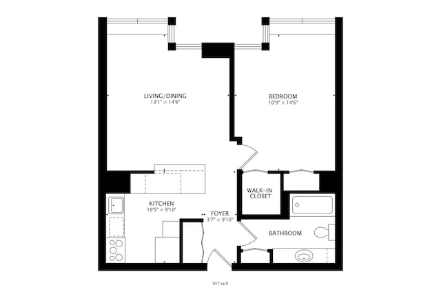 30 E Huron St Unit 2603, Chicago, IL 60611 - view of property floor plan