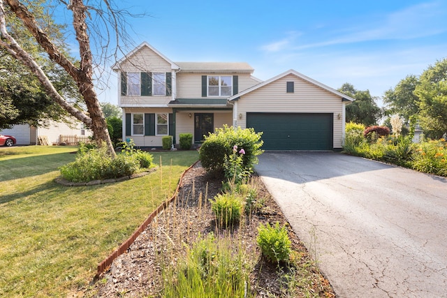 255 Ironbark Ct, Bolingbrook, IL 60440 - traditional-style house featuring an attached garage, driveway, and a front yard