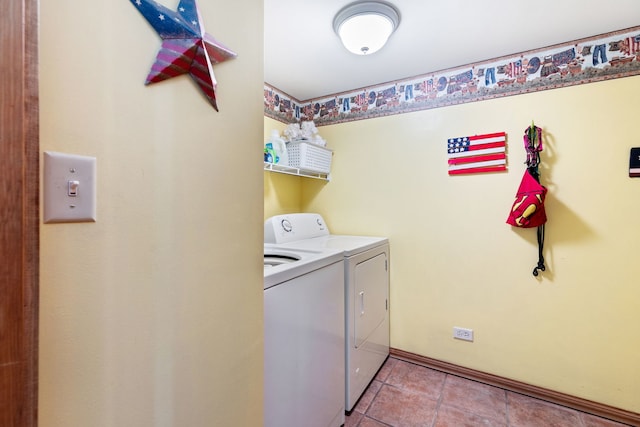 255 Ironbark Ct, Bolingbrook, IL 60440 - laundry room featuring washer and dryer and light tile patterned flooring