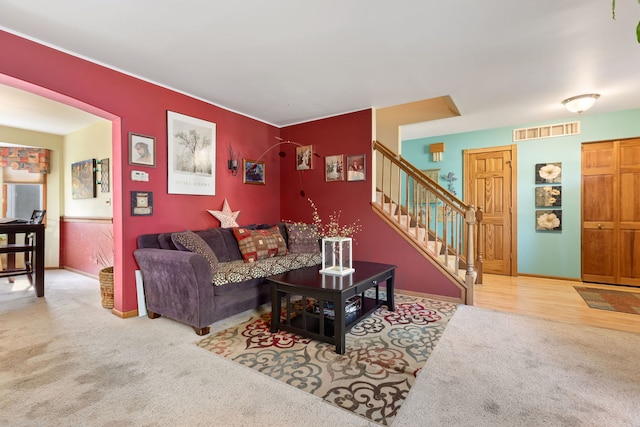 255 Ironbark Ct, Bolingbrook, IL 60440 - living area with carpet and stairway