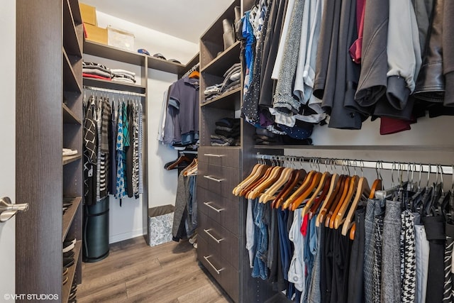 200 W Grand Ave Unit 1803, Chicago, IL 60654 - walk in closet featuring wood finished floors