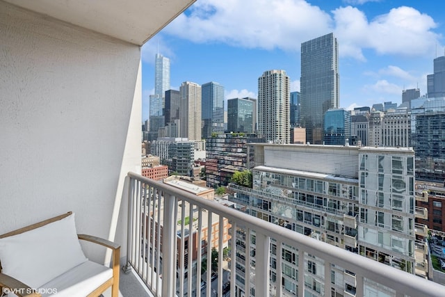 200 W Grand Ave Unit 1803, Chicago, IL 60654 - balcony featuring a view of skyline