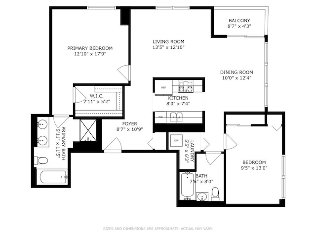 200 W Grand Ave Unit 1803, Chicago, IL 60654 - view of room layout
