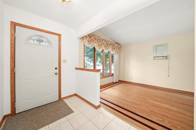 8410 S 78th Ave, Bridgeview, IL 60455 - entrance foyer featuring vaulted ceiling and light tile patterned floors
