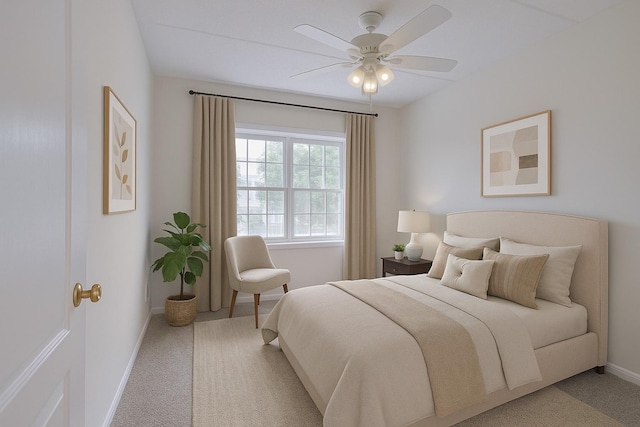 111 N Larch Ave Unit 206, Elmhurst, IL 60126 - bedroom featuring light colored carpet and ceiling fan