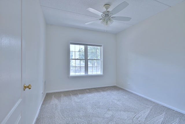 111 N Larch Ave Unit 206, Elmhurst, IL 60126 - carpeted empty room featuring a ceiling fan and baseboards