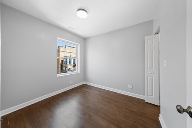 4604 N Monticello Ave Unit 3E, Chicago, IL 60625 - empty room with dark wood finished floors
